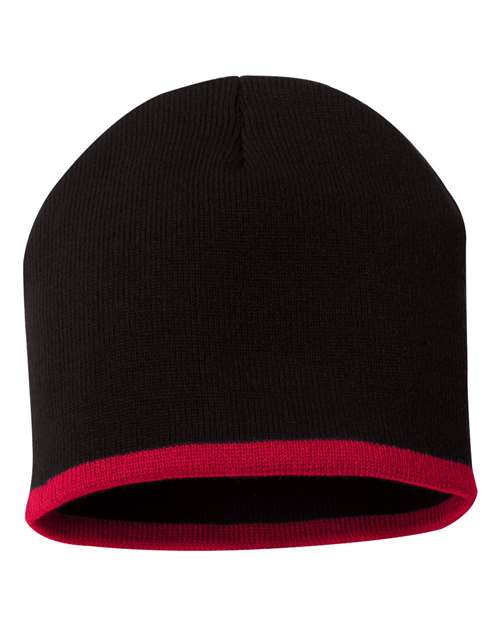 Beanie With Bottom Stripe