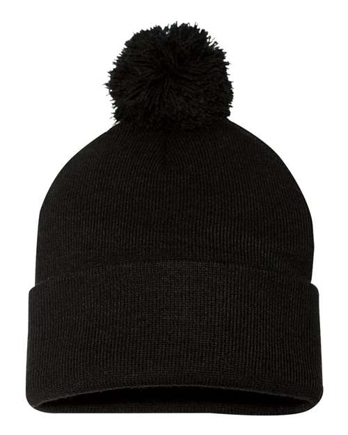 Pompom Cuffed Beanie