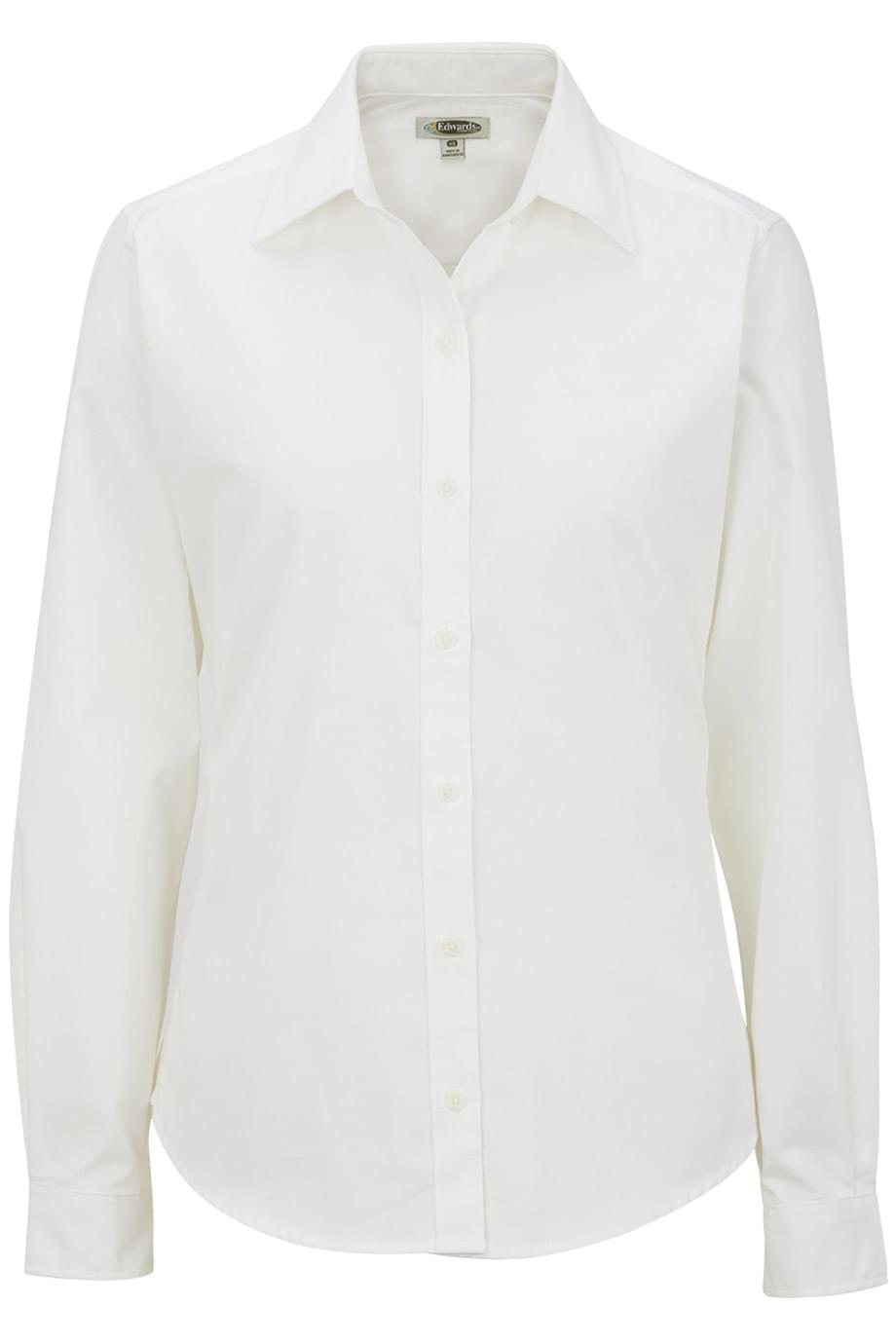 Ladies Cottonplus Long Sleeve Twill Shirt