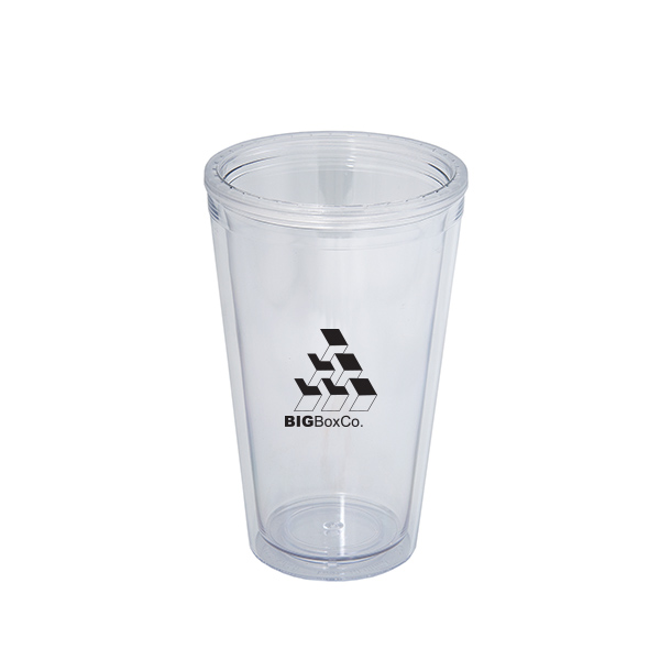 500 ml. (17 fl. oz.) double walled tumbler with straw