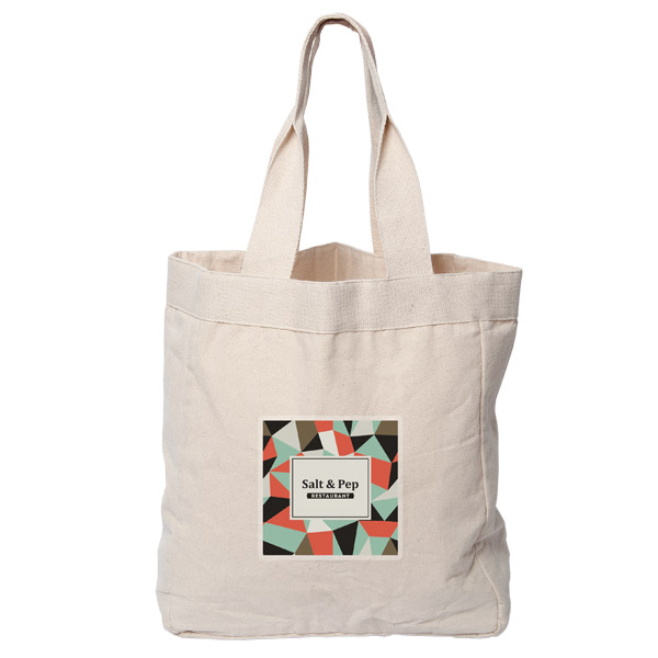 Mediterranean cotton tote