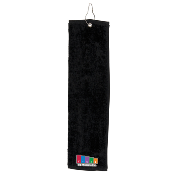 Tri-fold golf towel