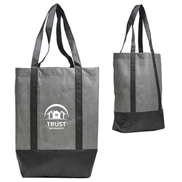 Heathered non-woven tote