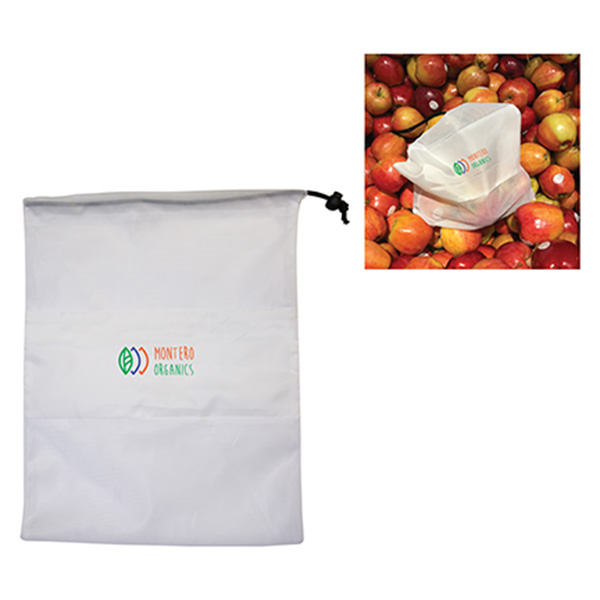 Gather small mesh produce bag