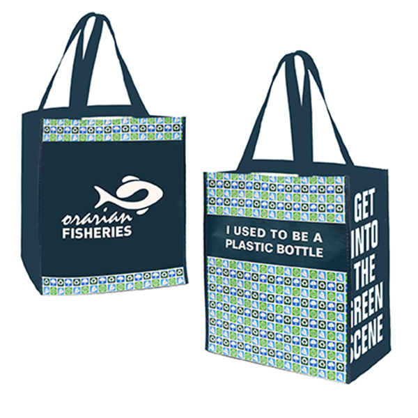 Pet preprinted jumbo grocery tote