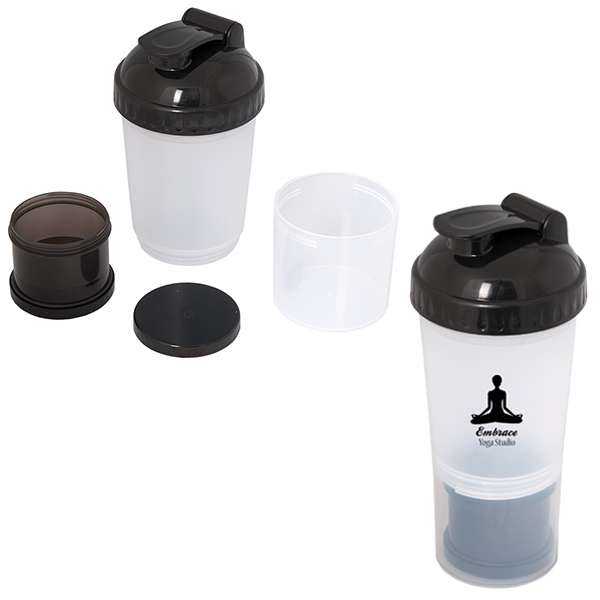 Fitness fanatic 600 ml. (20 fl. oz.) shaker bottle