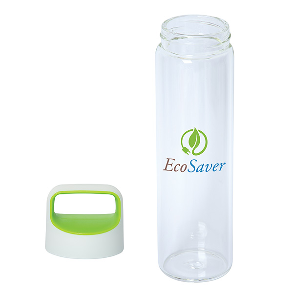 600 ml. (20 fl. oz.) glass water bottle