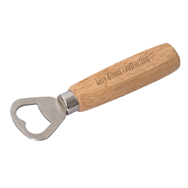 Wooden bottle opener